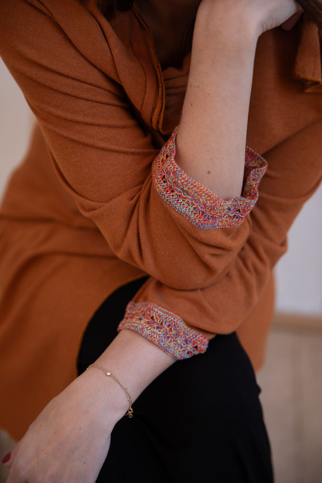 Loose long cardigan