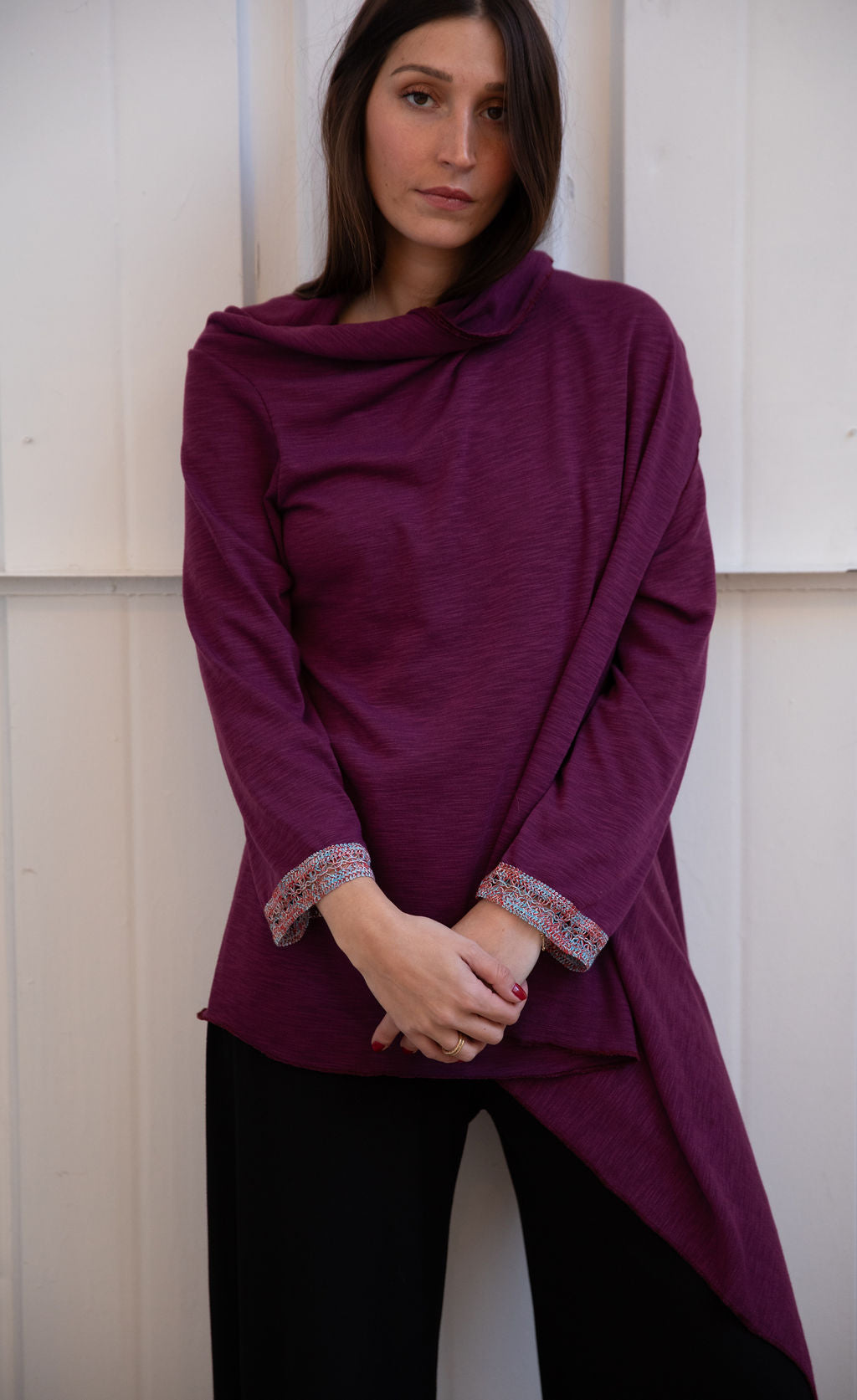 Loose long cardigan