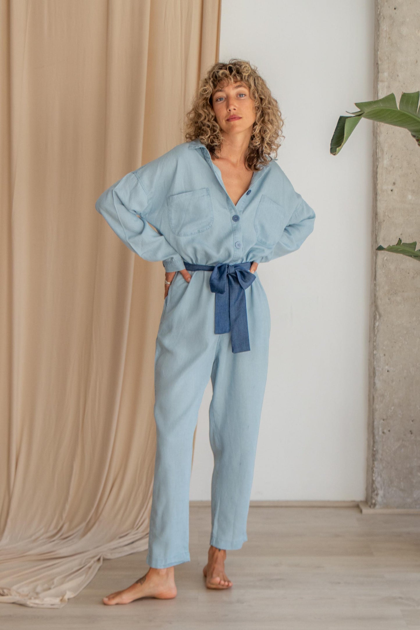 Denim jumpsuit