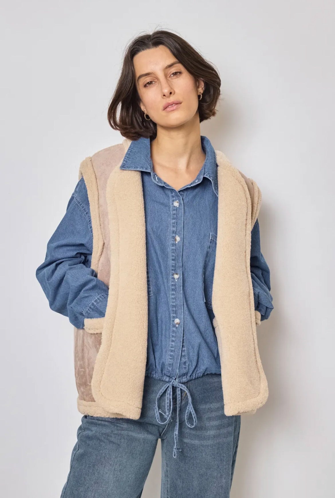 Vegan Sherling vest