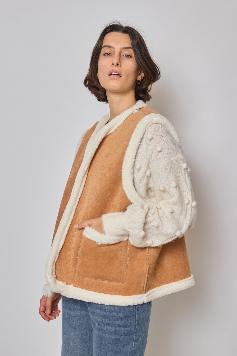 Vegan Sherling vest