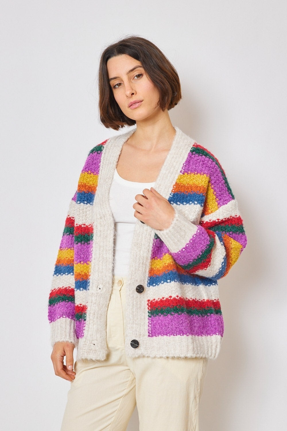 Striped Cardigan