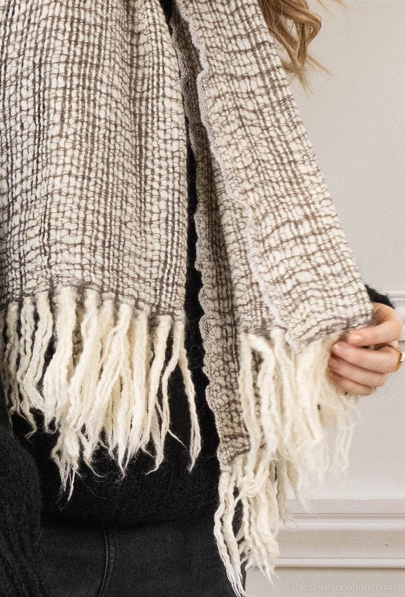 Pure wool scarf