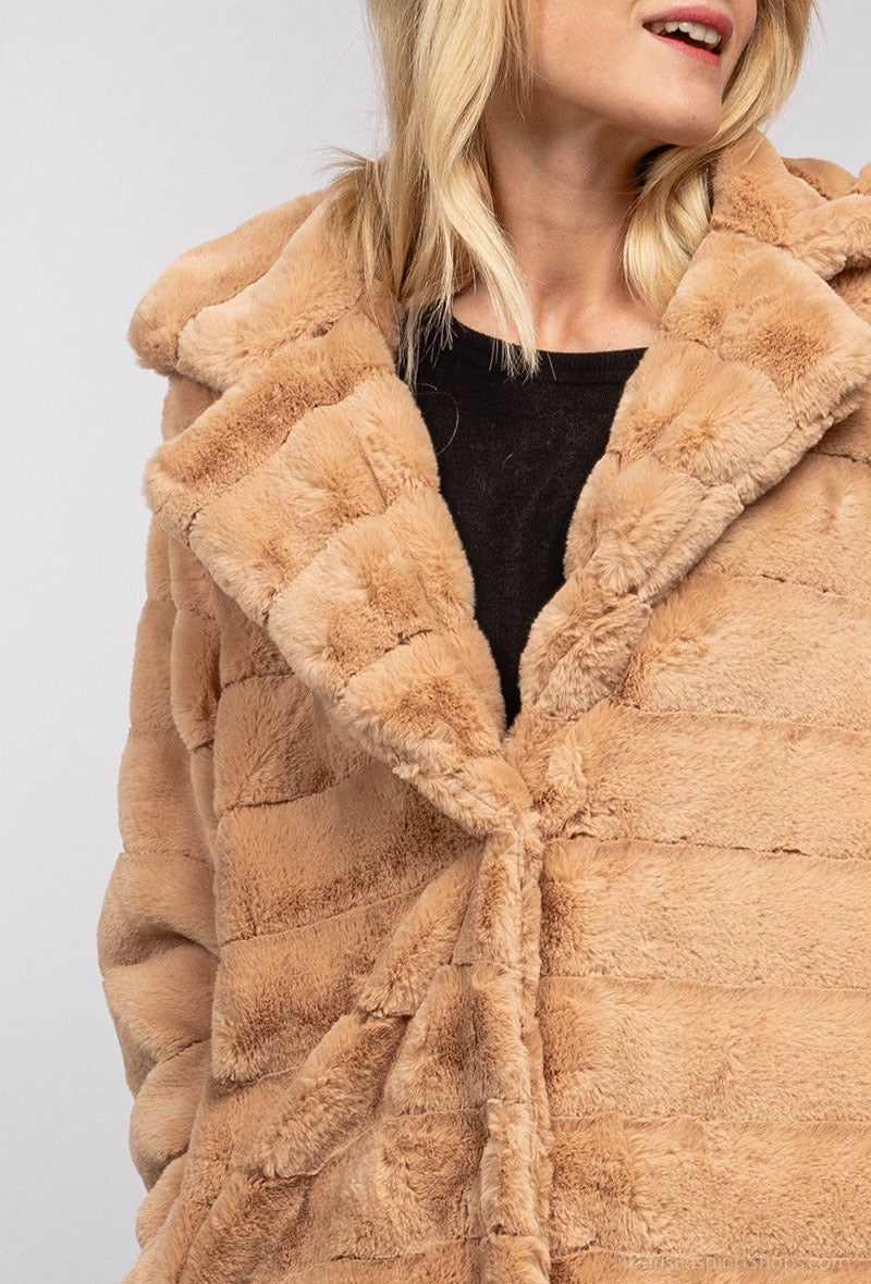 Faux fur coat