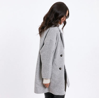 Grey chevron coat