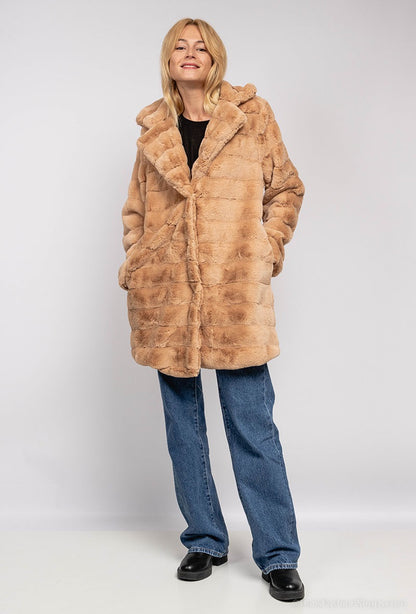 Faux fur coat